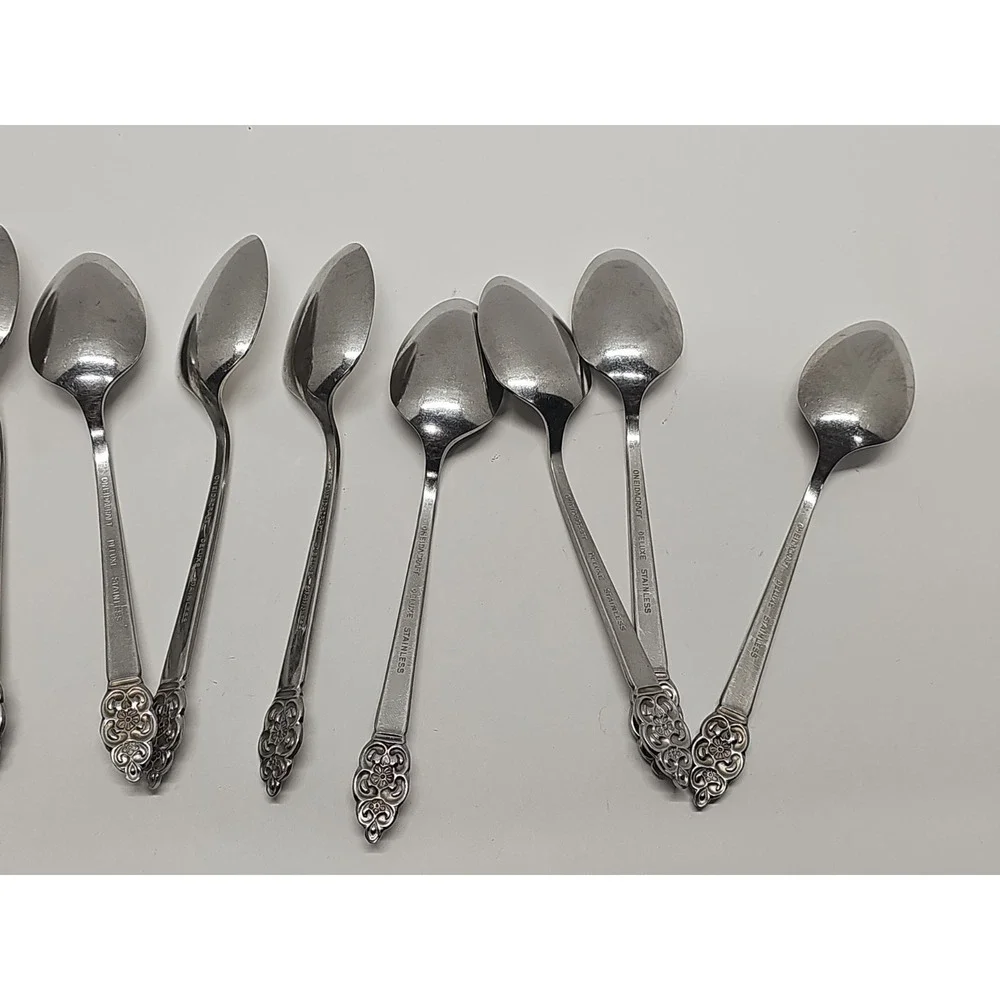 Lot of 16 Oneidacraft NORDIC CROWN Stainless Teaspoons 6
